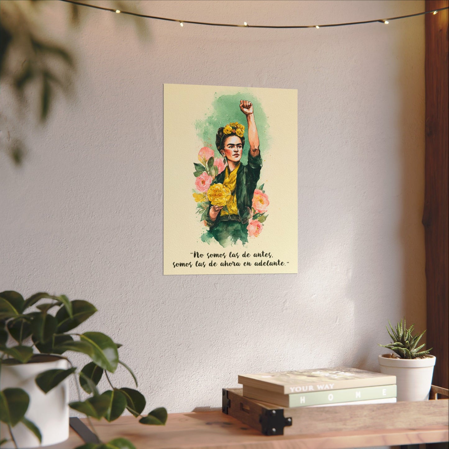 Frida Inspired Feminist Art Print Empowerment Wall Art