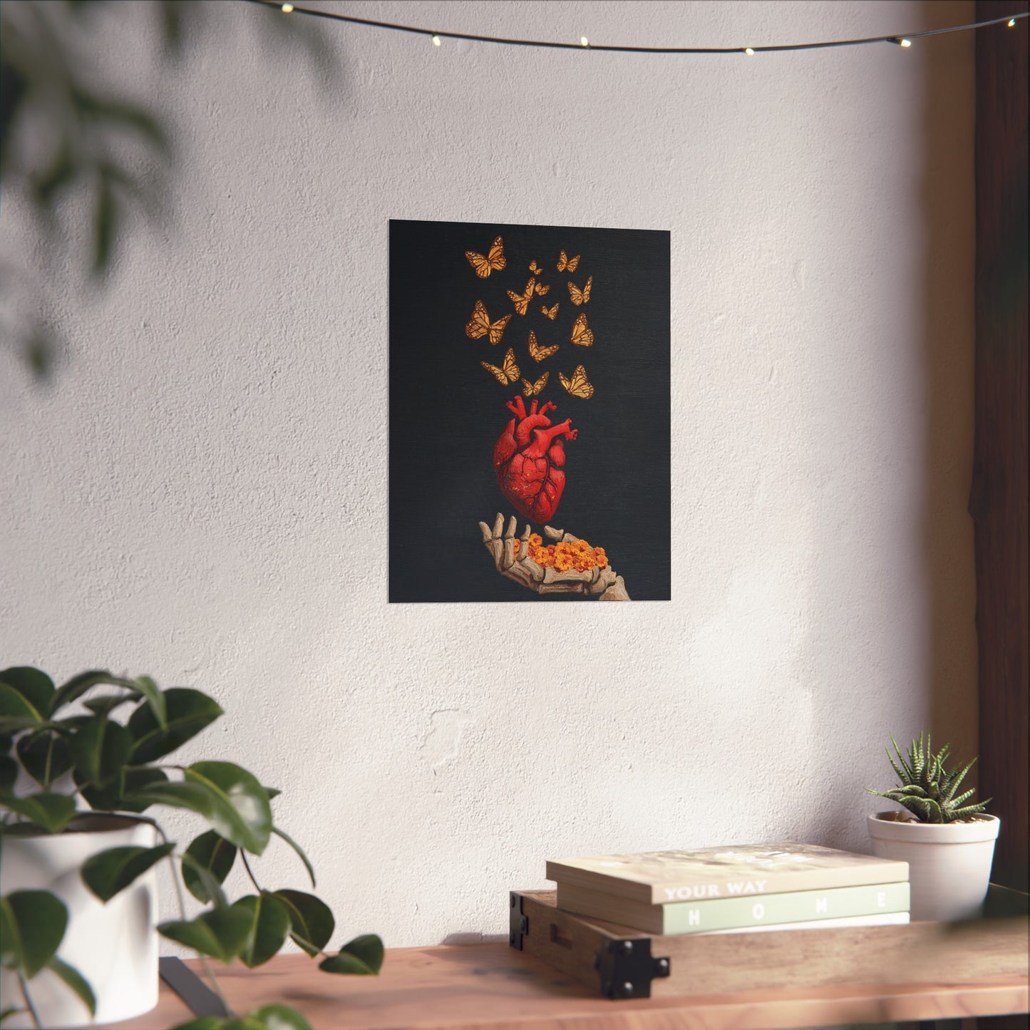 Artistic Heart Butterfly Poster - Inspirational Wall Art for Home Decor