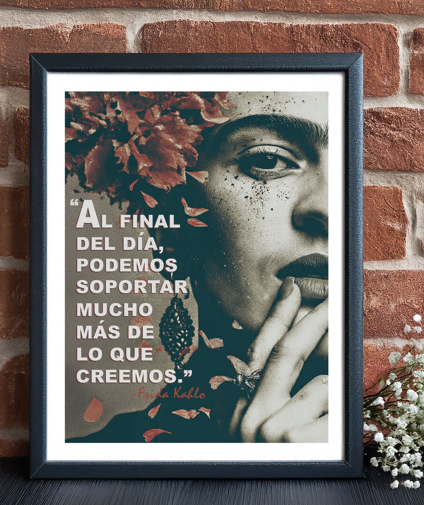 Frida Kahlo Inspired Art Print - Feminine Resilience