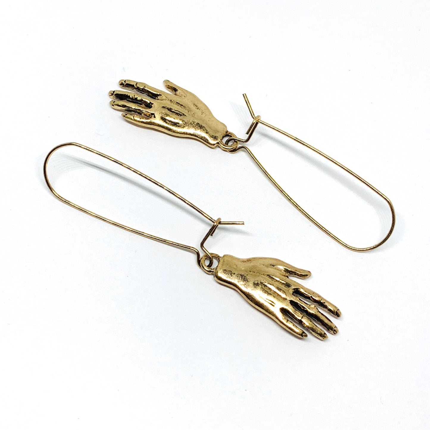Frida Kahlo hand earrings gold antique rustic mexican jewelry fridamania fridalovers women girls gift idea