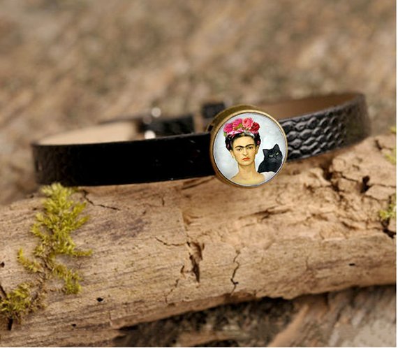 Frida Inspired Leather Bracelet Set