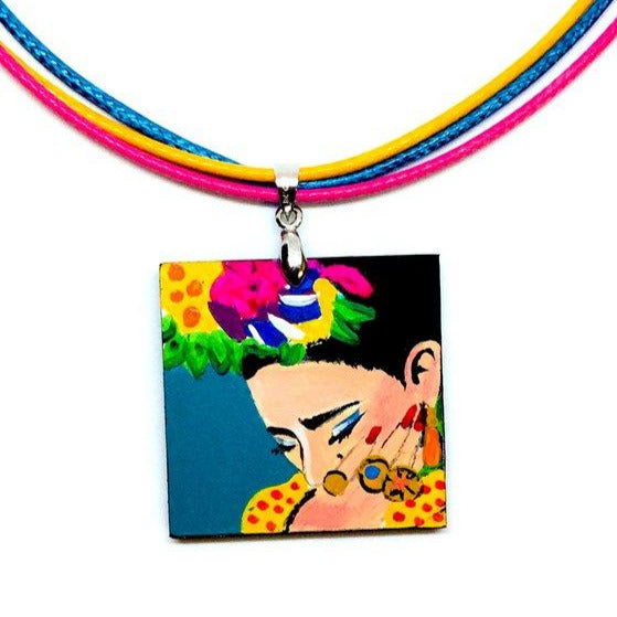 frida kahlo hand painted jewelry