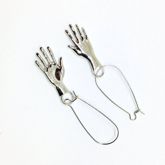 Frida Kahlo Hand Earrings. Mexican jewelry