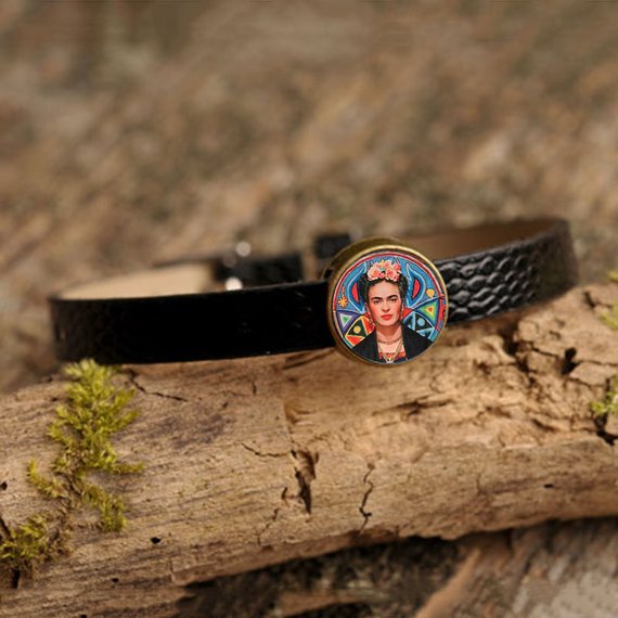 Frida Inspired Leather Bracelet Set