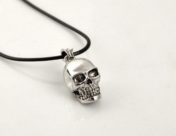 Silver Skull Pendant, Men Skull Pendant, Mexican Jewelry, Skull Jewelry, Day of the Dead, Dia de Muertos, Calavera Dije, Skull Necklace