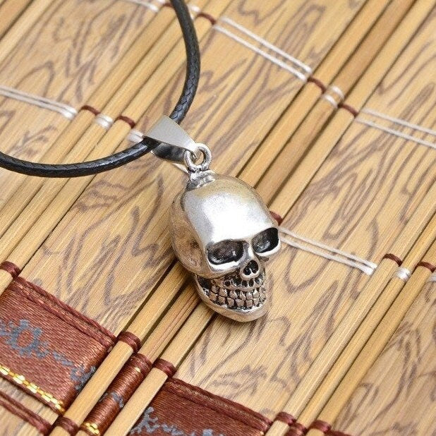 Silver Skull Pendant, Men Skull Pendant, Mexican Jewelry, Skull Jewelry, Day of the Dead, Dia de Muertos, Calavera Dije, Skull Necklace