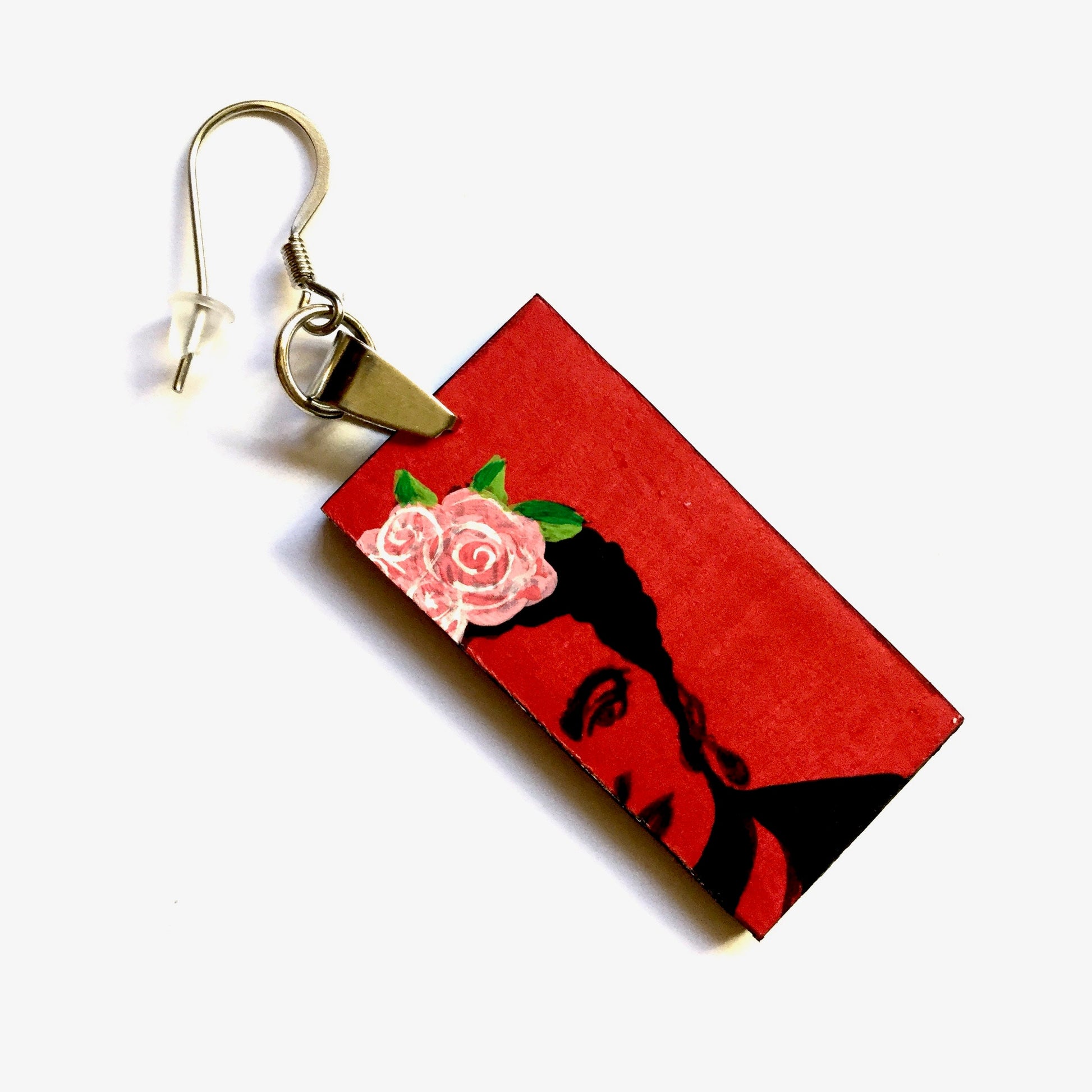 Frida Earrings, Frida Inspired Earrings, Frida Art, Frida-Kahlo Earrings, Women Earrings, Wearable Art, Frida Aretes, Frida Jewelry, Kahlo