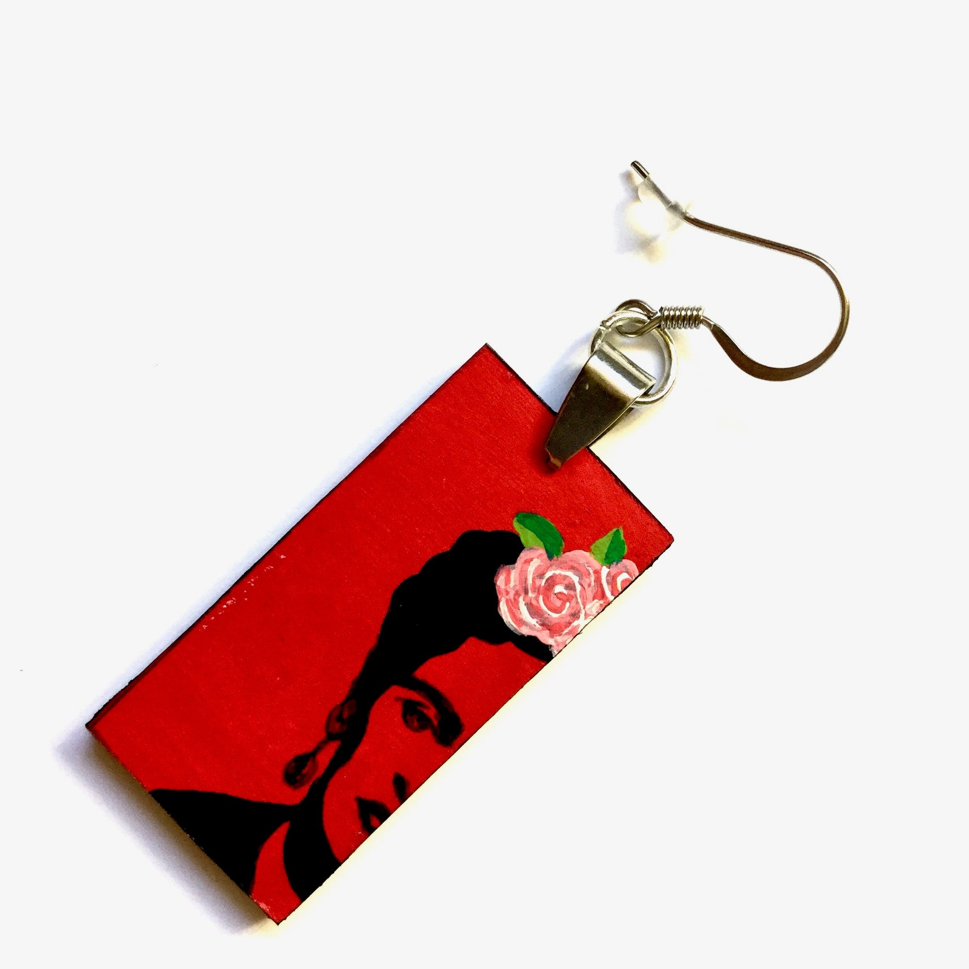 Frida Earrings, Frida Inspired Earrings, Frida Art, Frida-Kahlo Earrings, Women Earrings, Wearable Art, Frida Aretes, Frida Jewelry, Kahlo