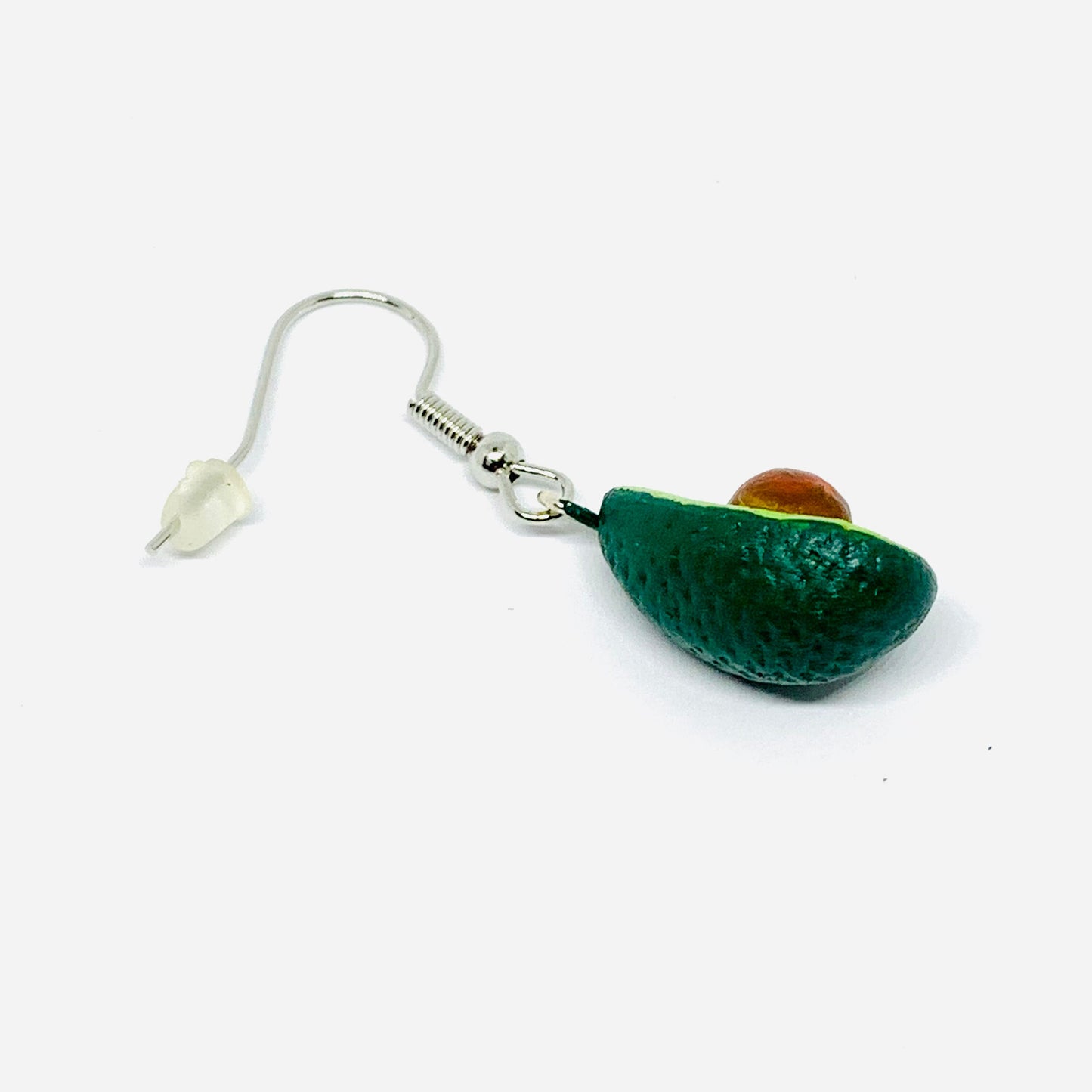 Avocado Clay Earrings Artisan Handmade Jewelry Mexico FolkArt Wearable Art Girls Women Fashion Summer Aretes Barro Aguacate Aretes Claywelry