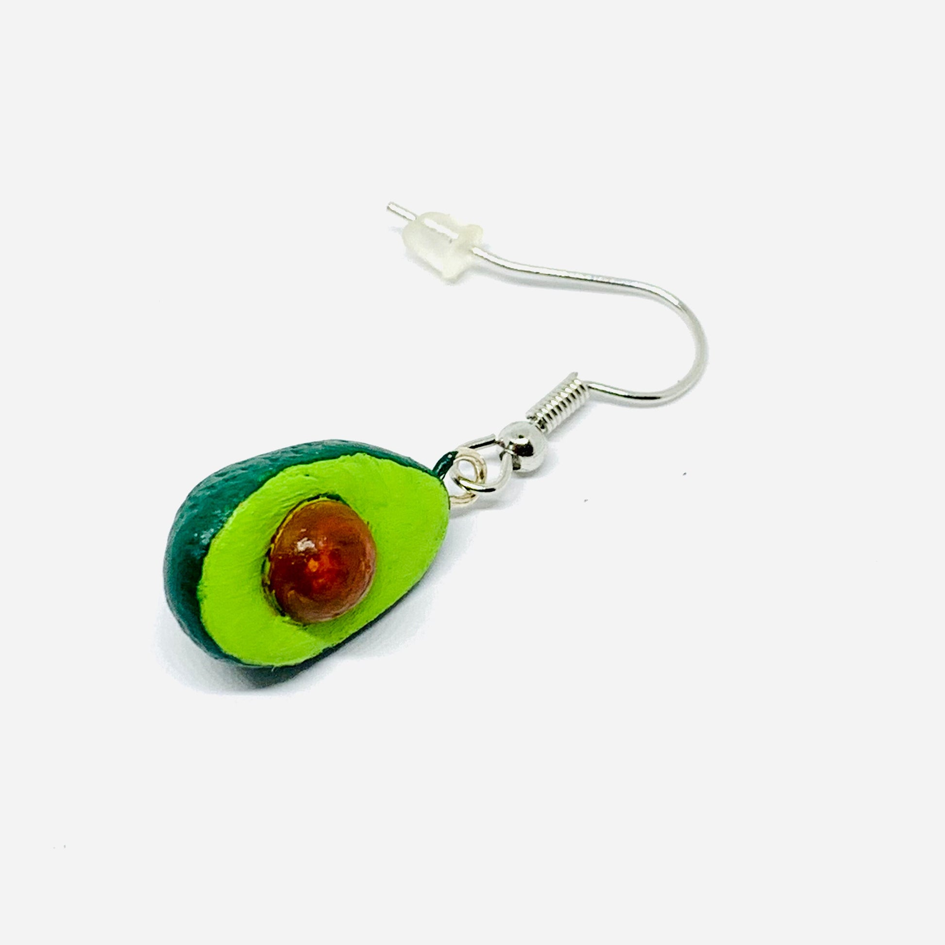 Avocado Clay Earrings Artisan Handmade Jewelry Mexico FolkArt Wearable Art Girls Women Fashion Summer Aretes Barro Aguacate Aretes Claywelry