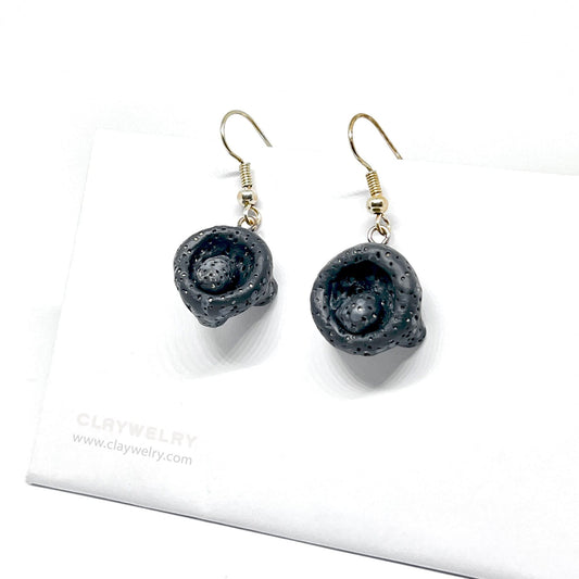 Mini Mexican Molcajete Earrings Clay Jewelry Artisan Mexico Folk Art Stone Mortar Grinder Food Jewelry Miniature Women and Girls Gift Latina
