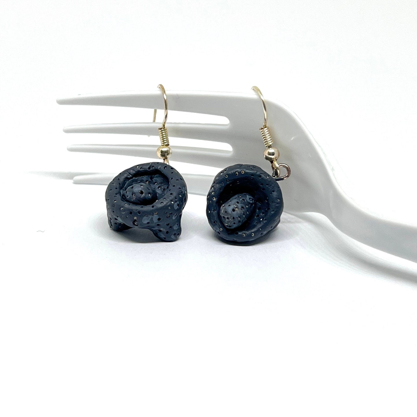 Mexican Stone Grinder Clay Earrings Molcajete Traditional Mortar Handmade Hand Painted Clay Jewelry Mexico Folk Art Women Girls Drop Dangle