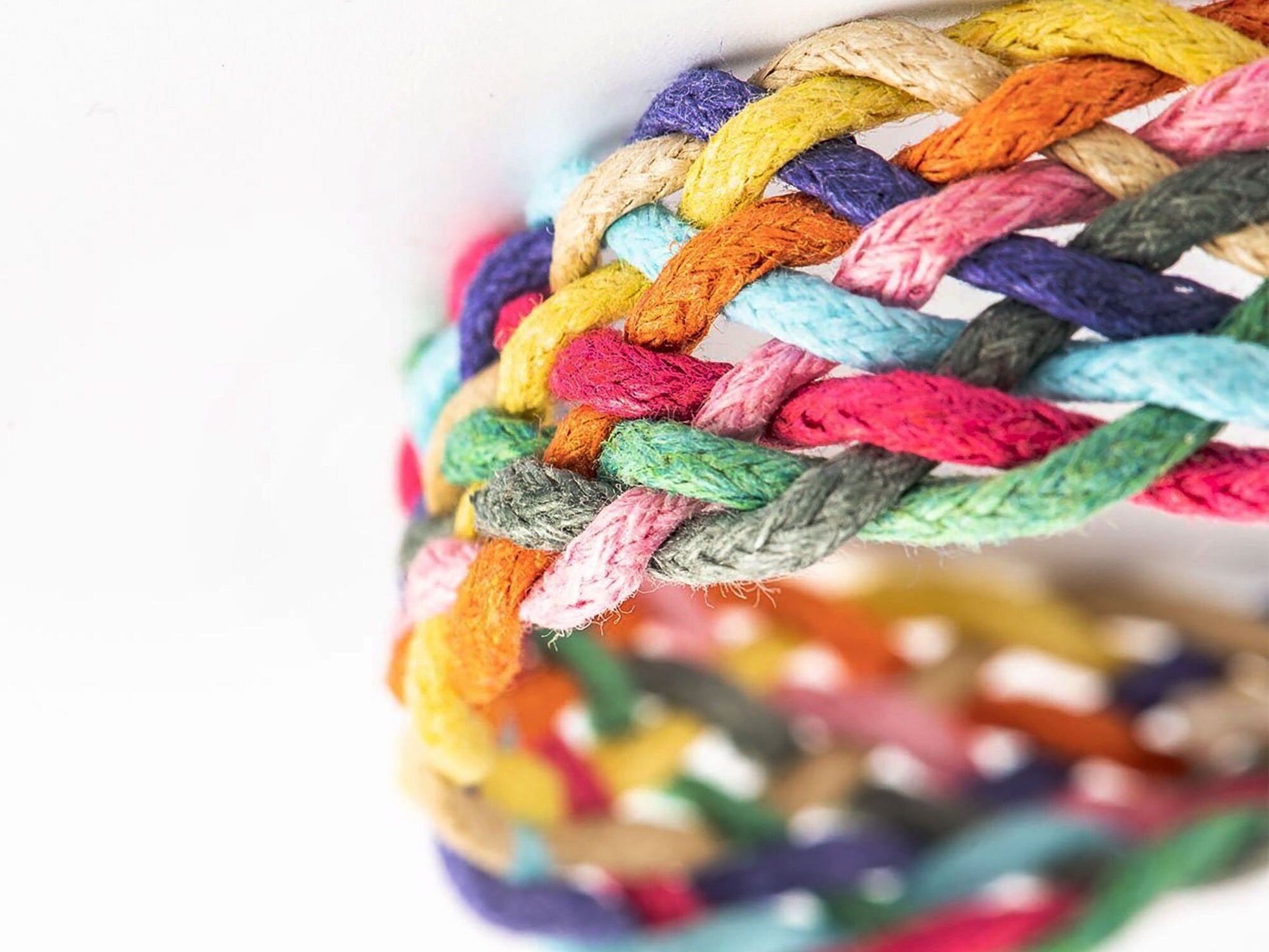Colorful Braided Wristband Bracelet Adjustable Woven Cotton Rope Young Girls Gift Spring Summer Fashion Casual Outfit Mexico Colors Pulsera