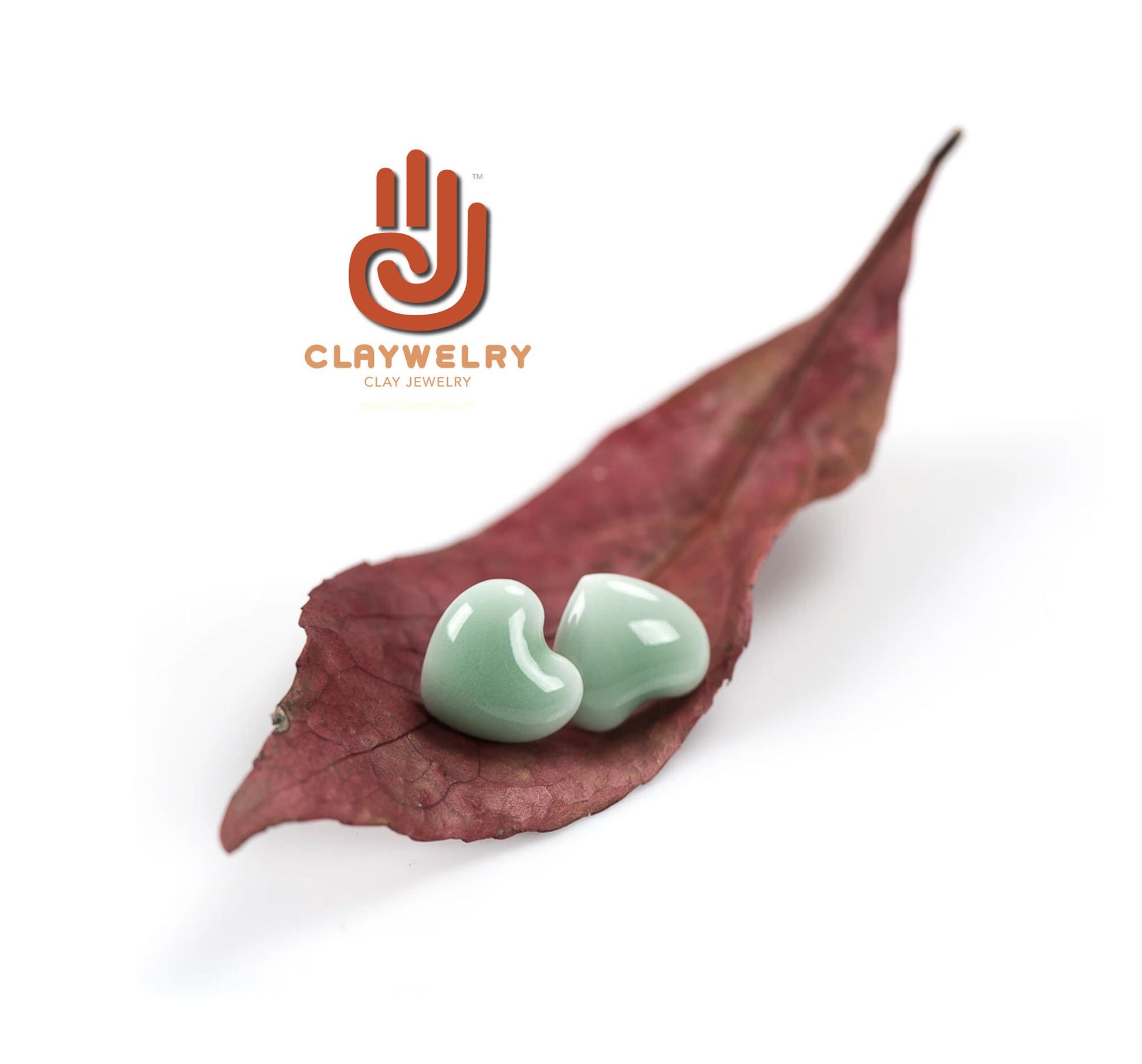 Dainty Heart Earrings Set Multi-Color Ceramic Hearts Clay Studs Mix and Match All Week Fashion Summer Casual Outfit Friends Girls Gift Idea