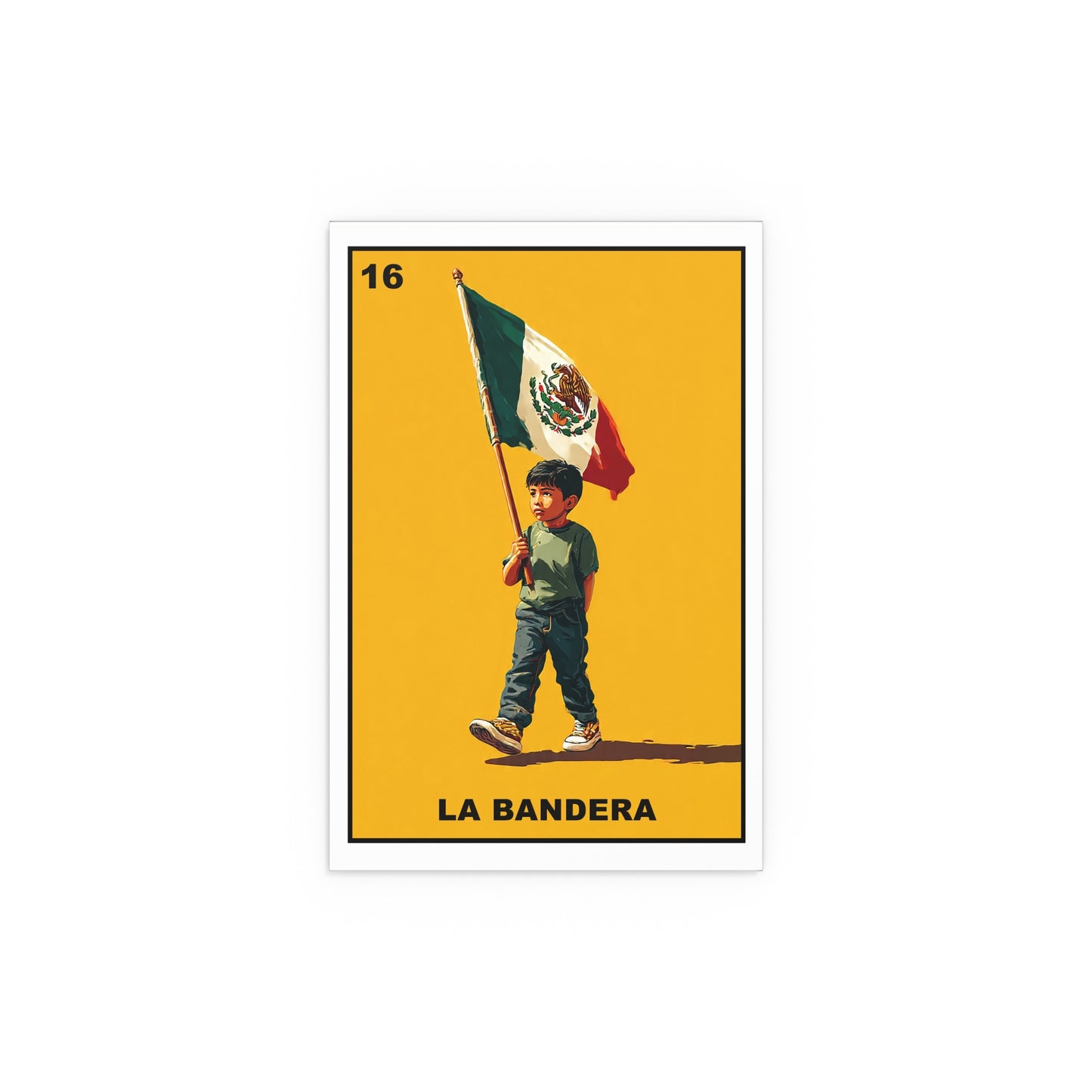 La Lotería Mexican Flag Silk Poster - Vibrant Indoor/Outdoor Art
