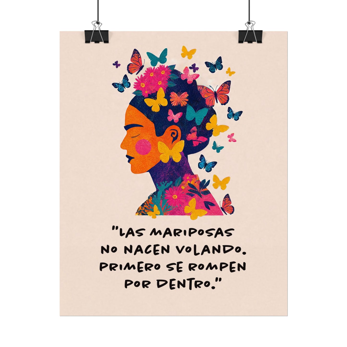 Frida Kahlo Butterfly Wall Art Print