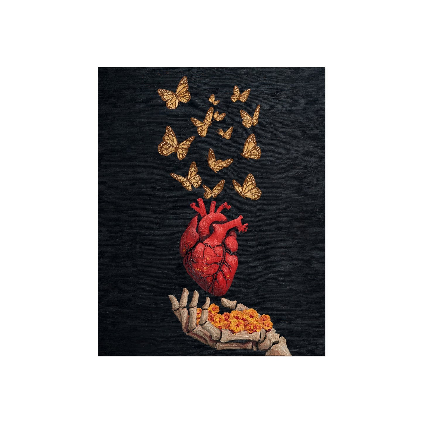 Artistic Heart Butterfly Poster - Inspirational Wall Art for Home Decor