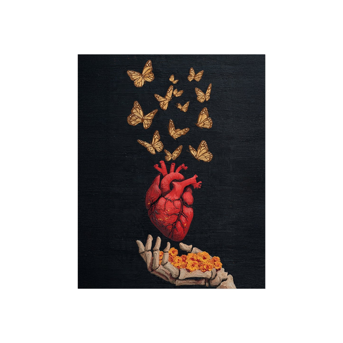 Artistic Heart Butterfly Poster - Inspirational Wall Art for Home Decor