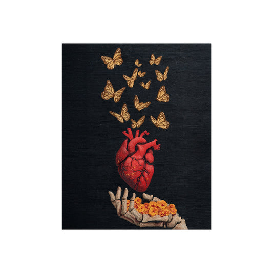 Artistic Heart Butterfly Poster - Inspirational Wall Art for Home Decor