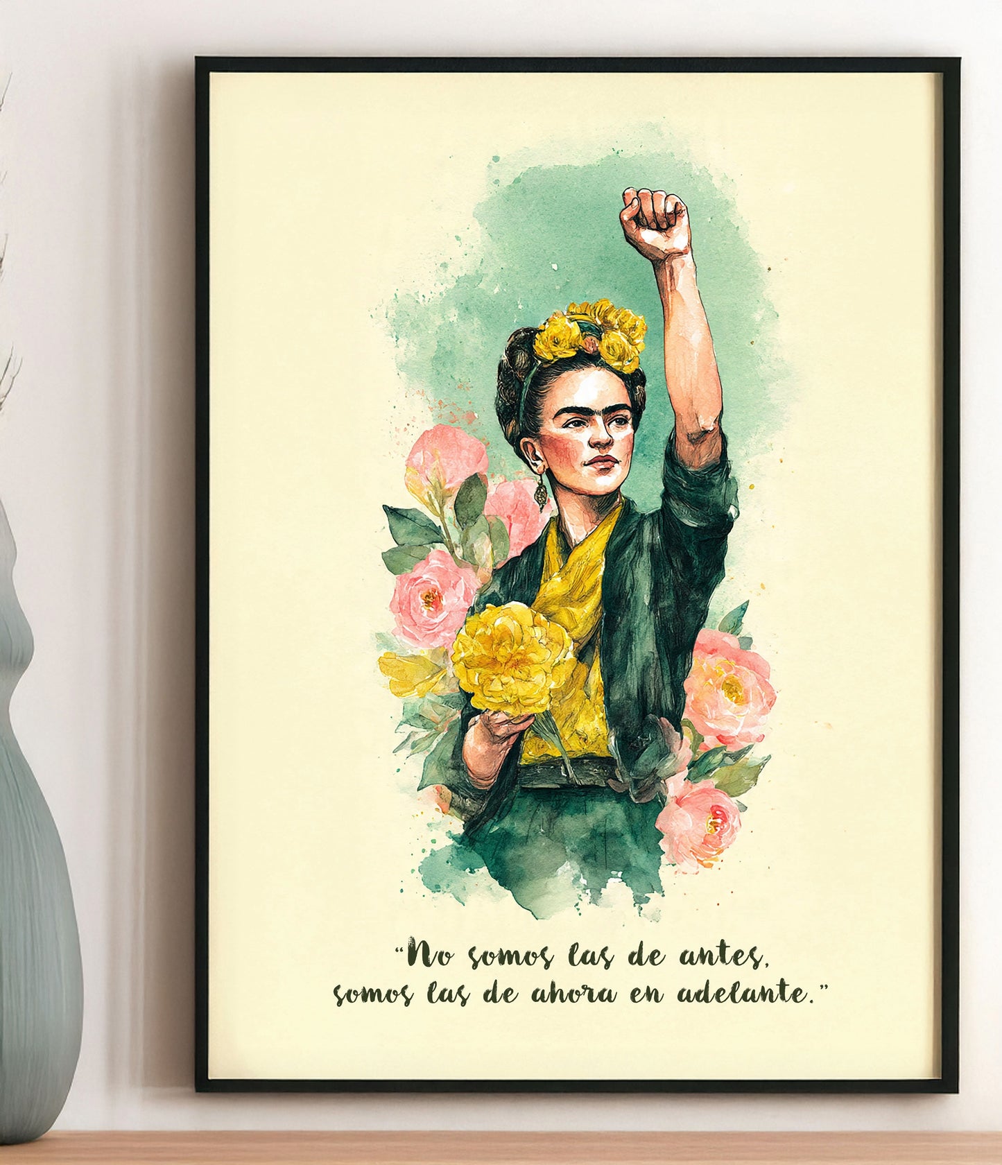 Frida Inspired Feminist Art Print Empowerment Wall Art