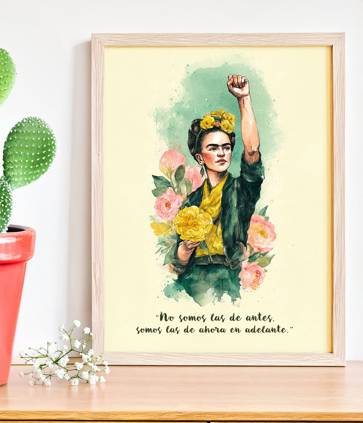 Frida Inspired Feminist Art Print Empowerment Wall Art