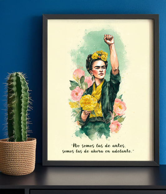 Frida Inspired Feminist Art Print Empowerment Wall Art