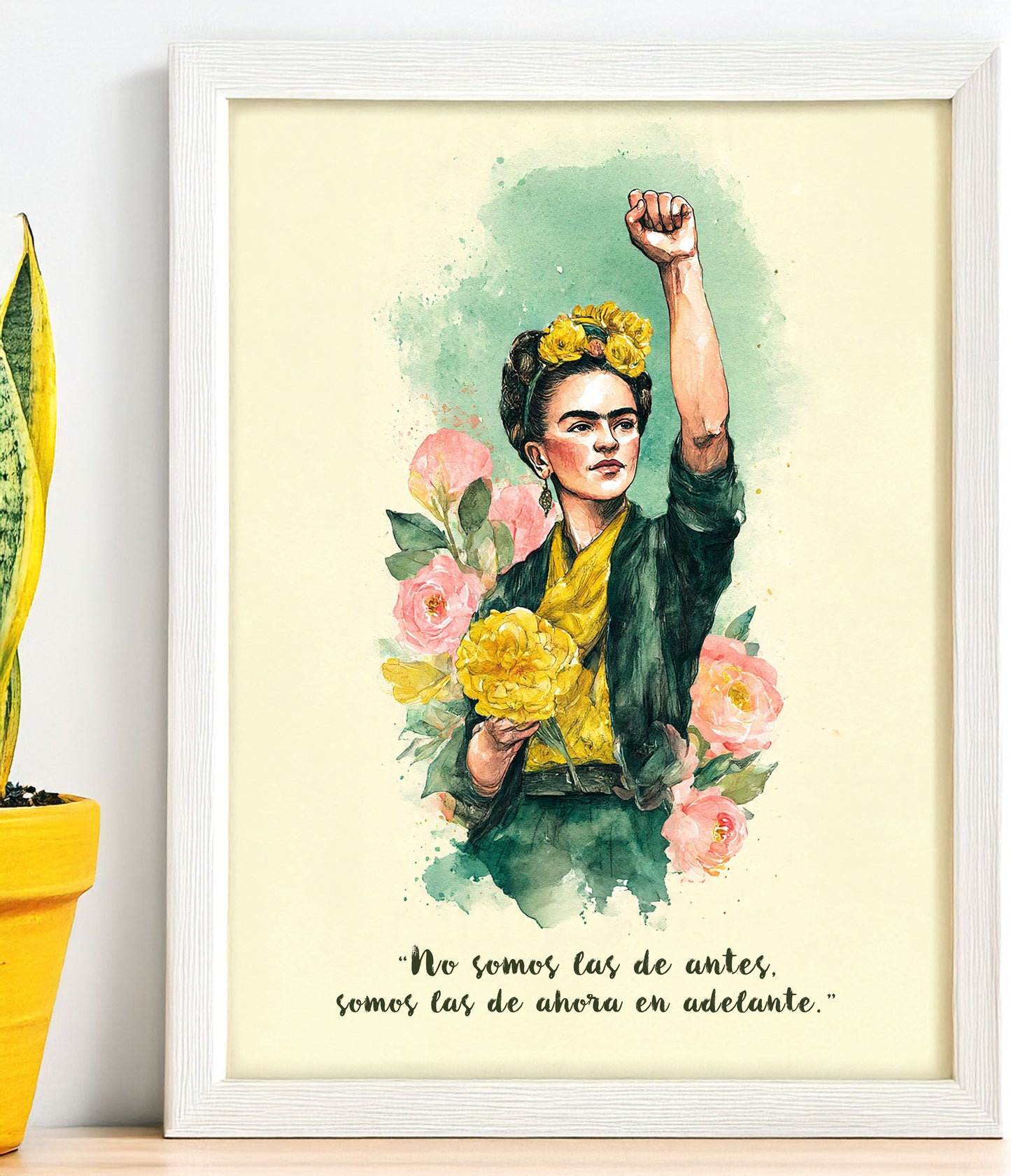 Frida Inspired Feminist Art Print Empowerment Wall Art