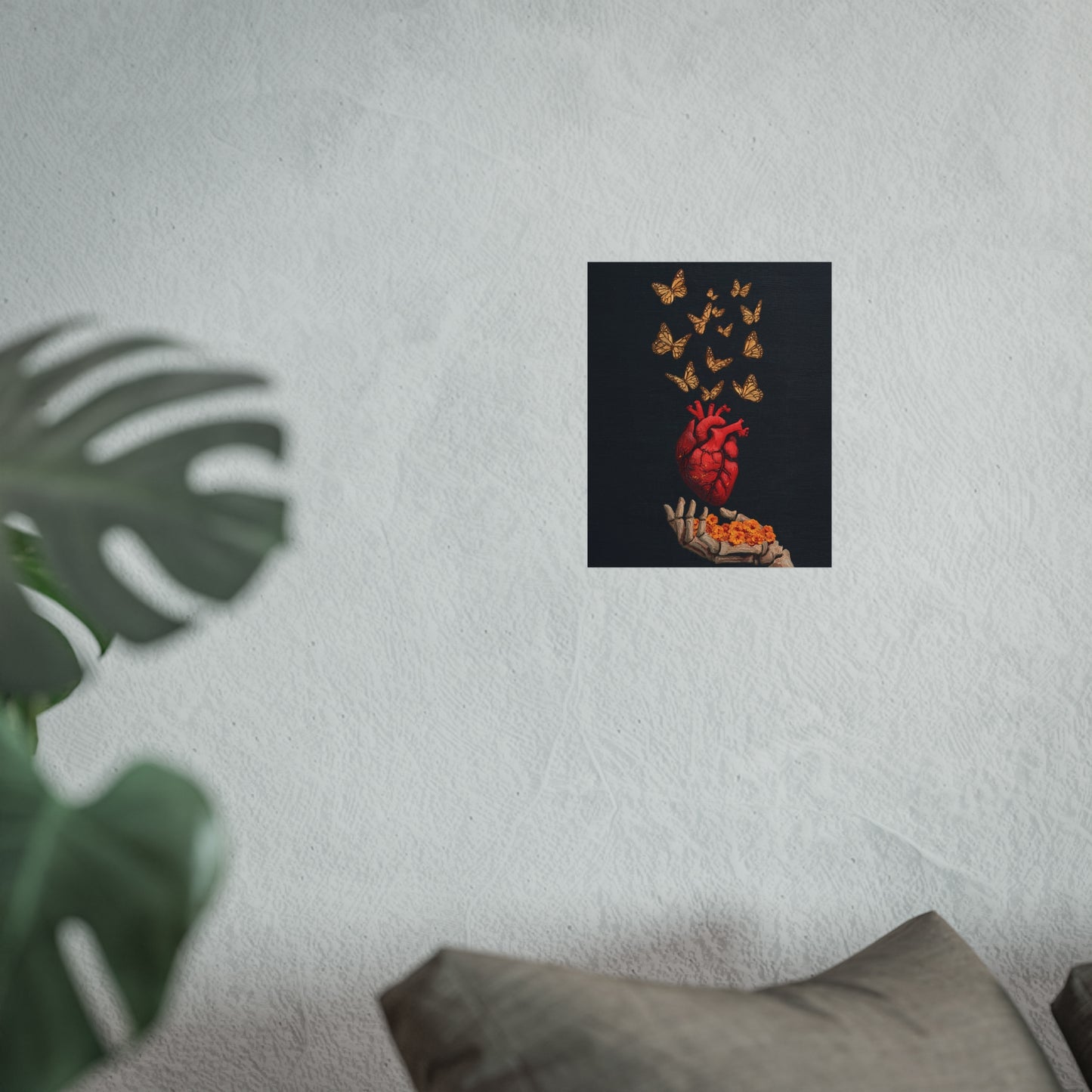 Artistic Heart Butterfly Poster - Inspirational Wall Art for Home Decor