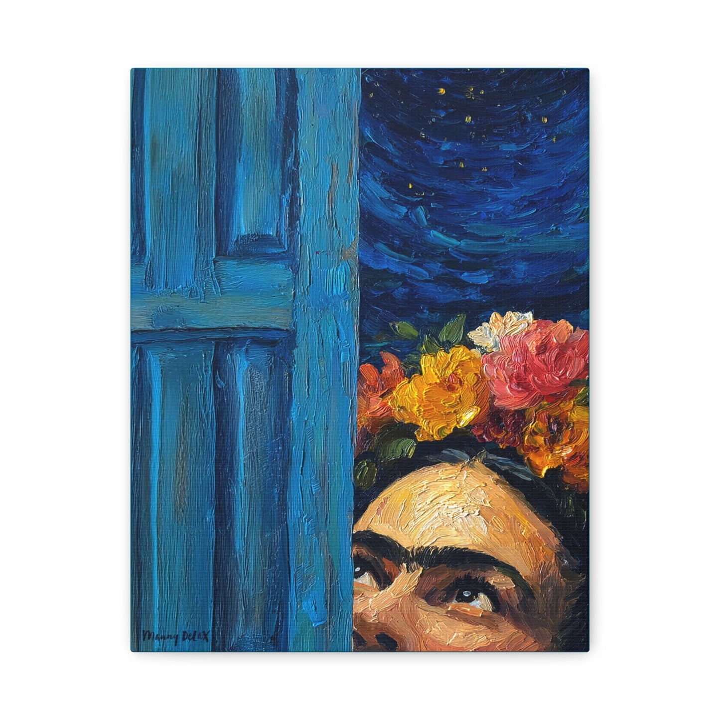 Frida Kahlo-Inspired Matte Canvas Art Print