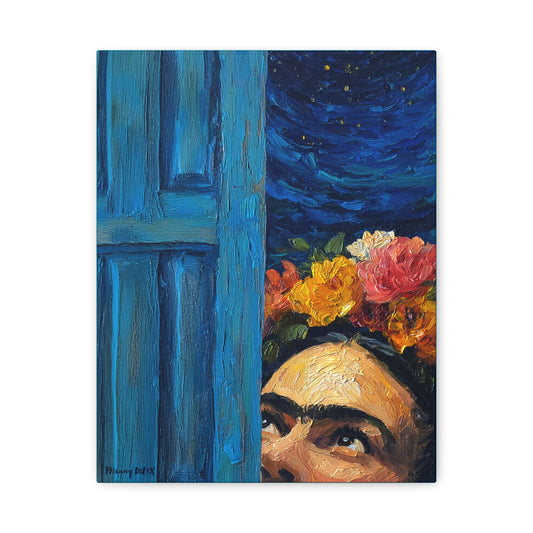 Frida Kahlo-Inspired Matte Canvas Art Print