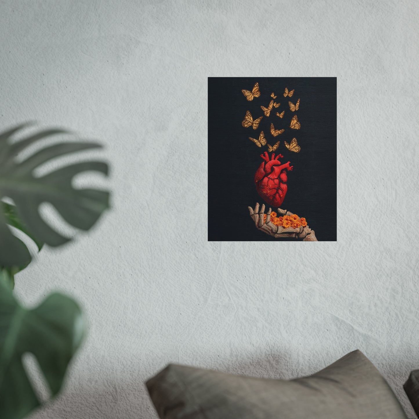 Artistic Heart Butterfly Poster - Inspirational Wall Art for Home Decor