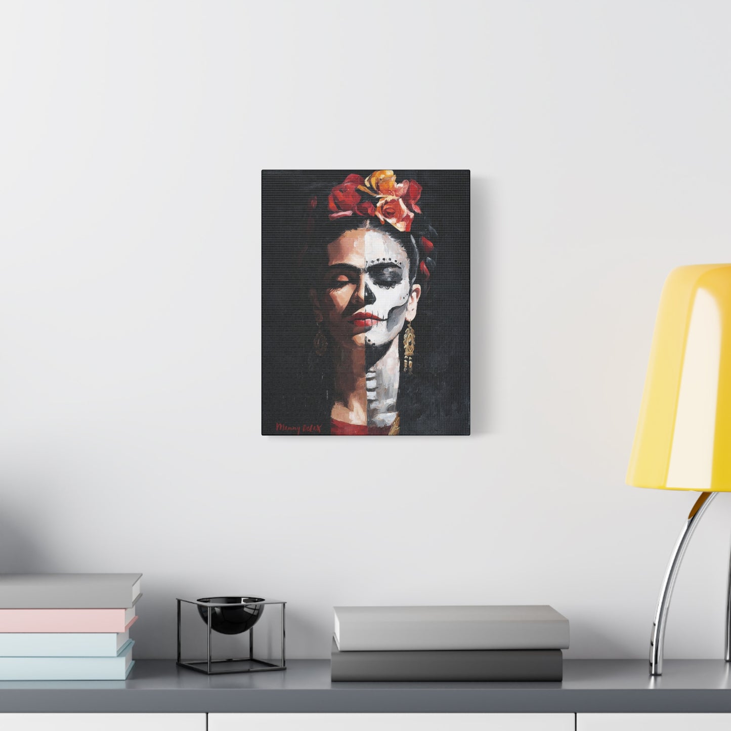 Frida Kahlo-Inspired Stretched Canvas Art Print