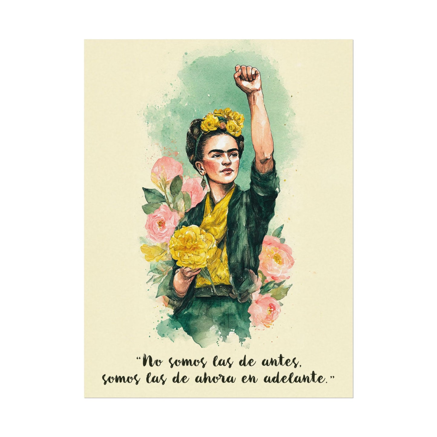 Frida Inspired Feminist Art Print Empowerment Wall Art