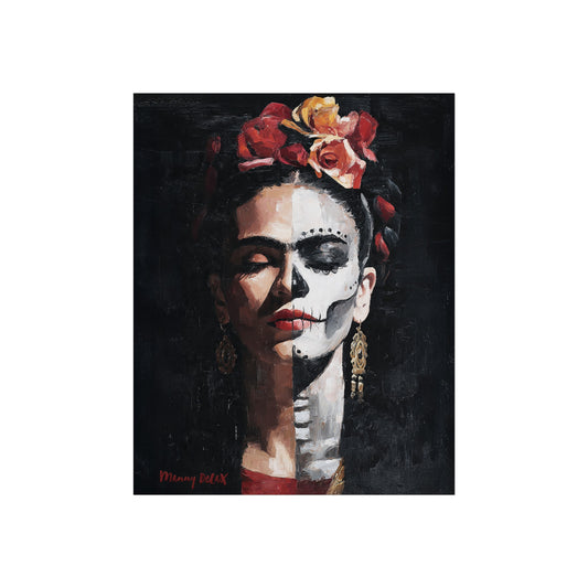 Frida Kahlo Day of the Dead Tribute Paper Print - Fine Art Poster