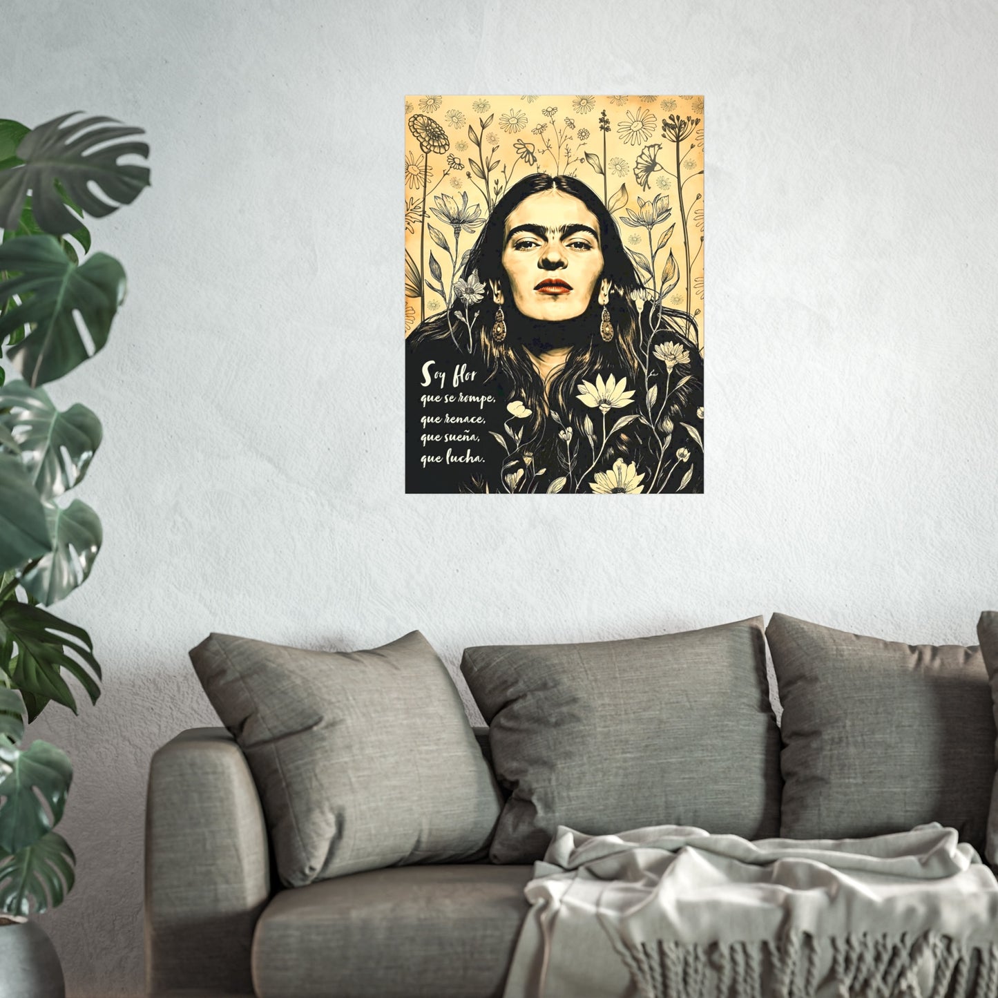 Feminist Frida‑Inspired Fine Art Print - Poster