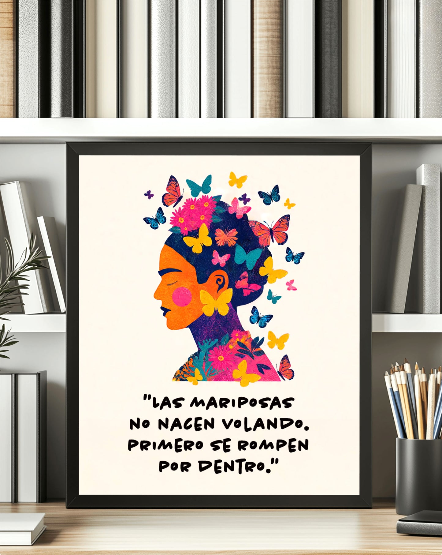 Frida Kahlo Butterfly Wall Art Print