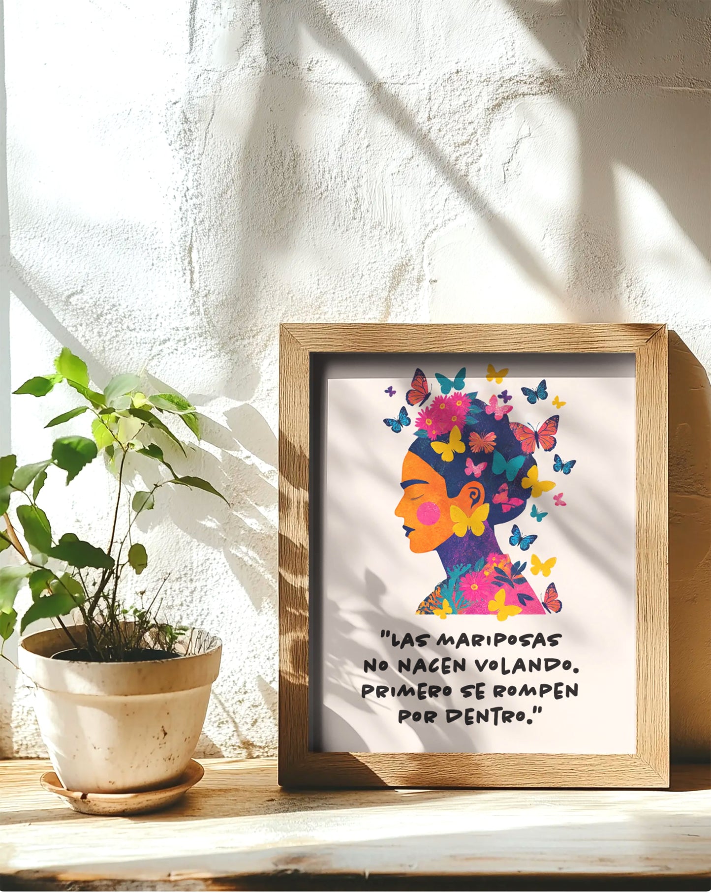 Frida Kahlo Butterfly Wall Art Print