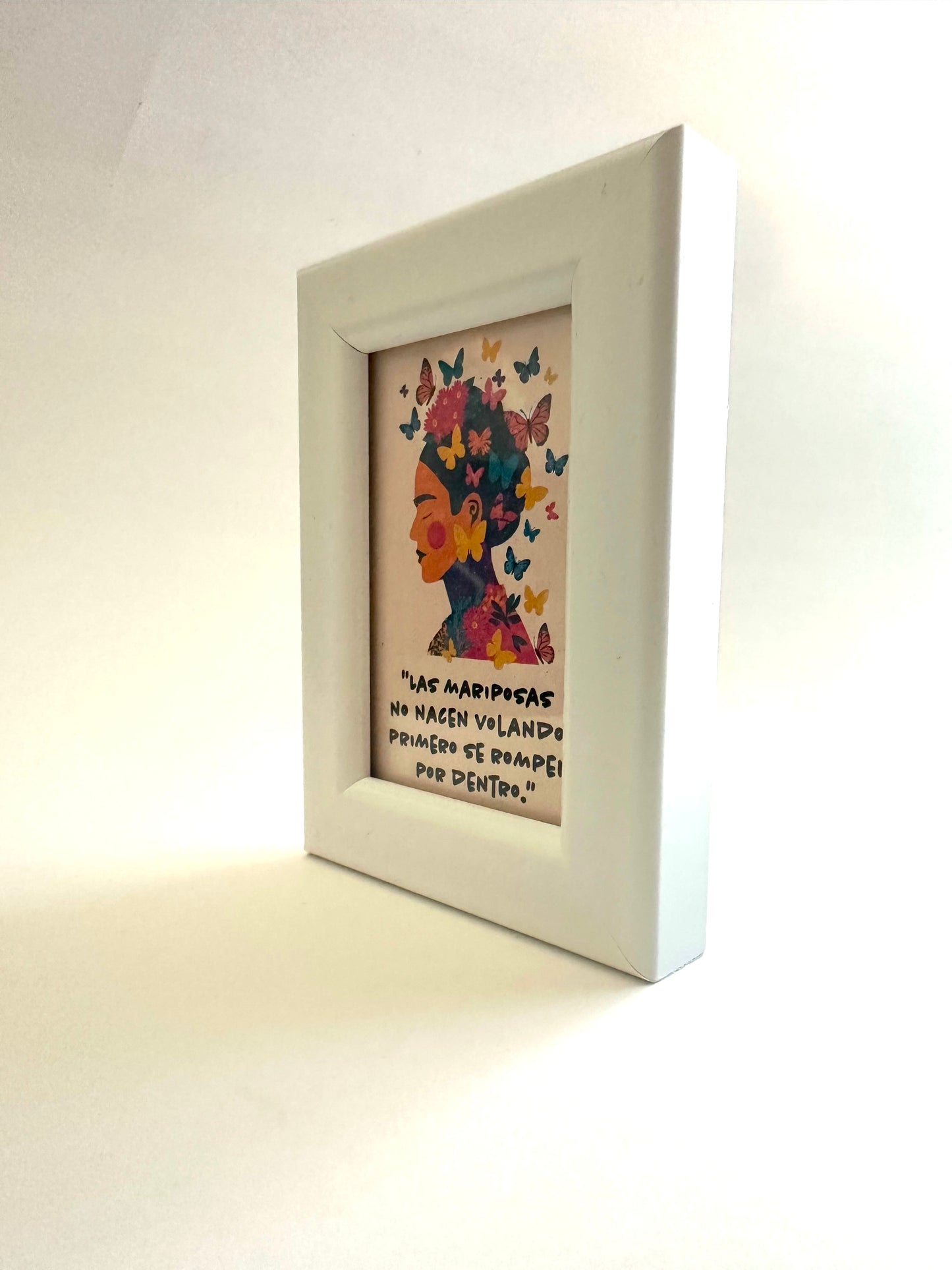 Mini Framed Butterfly Inspirational Art Print