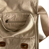 Frida Washed Khaki Canvas Field Bag