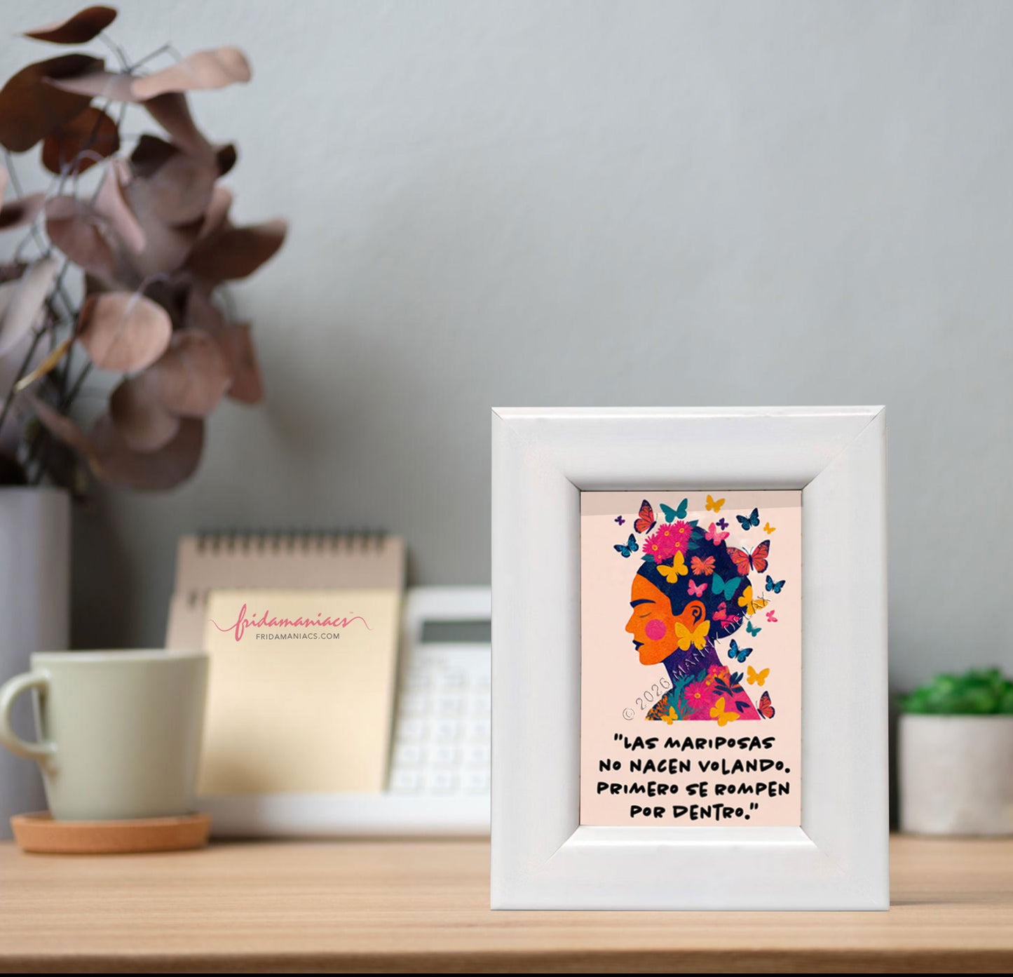 Mini Framed Butterfly Inspirational Art Print