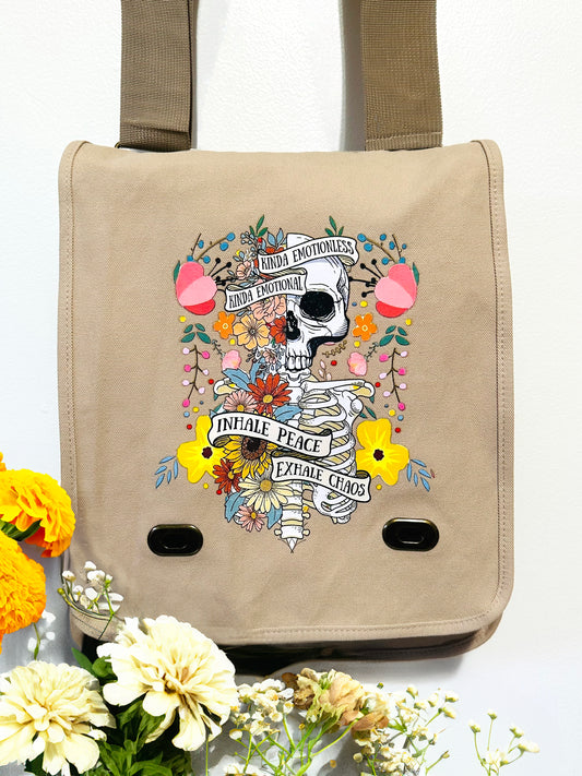 Floral Day of The Dead Bag