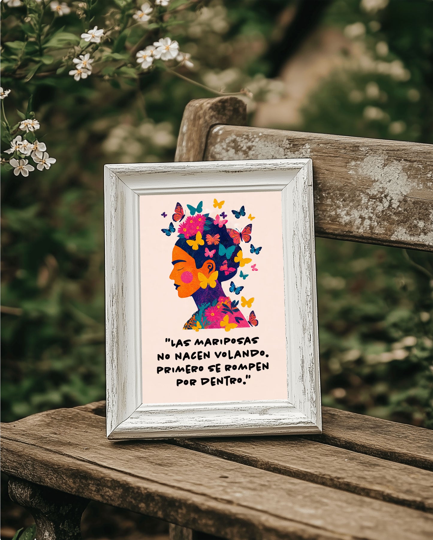 Frida Kahlo Butterfly Wall Art Print