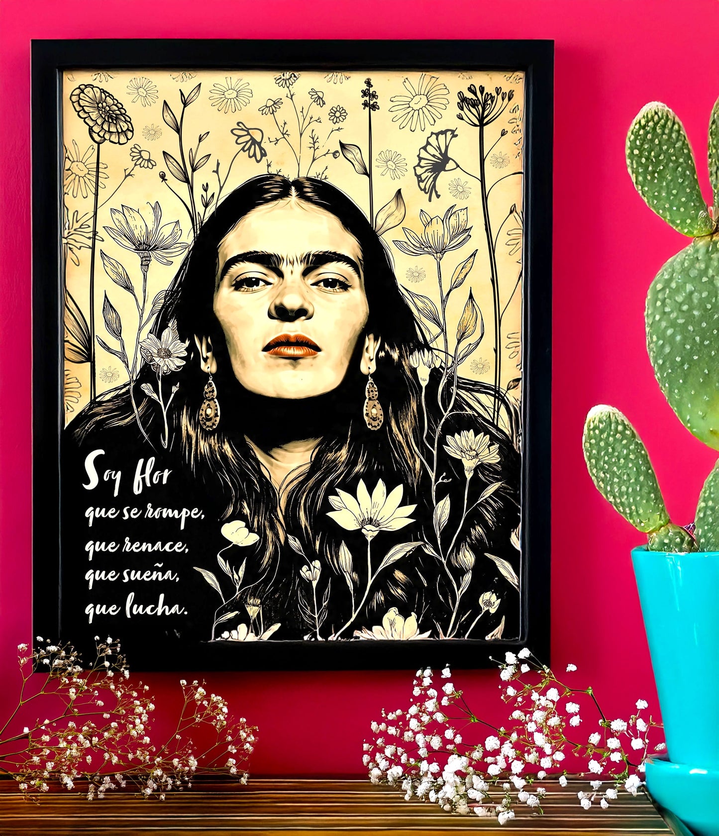 Feminist Frida‑Inspired Fine Art Print - Poster