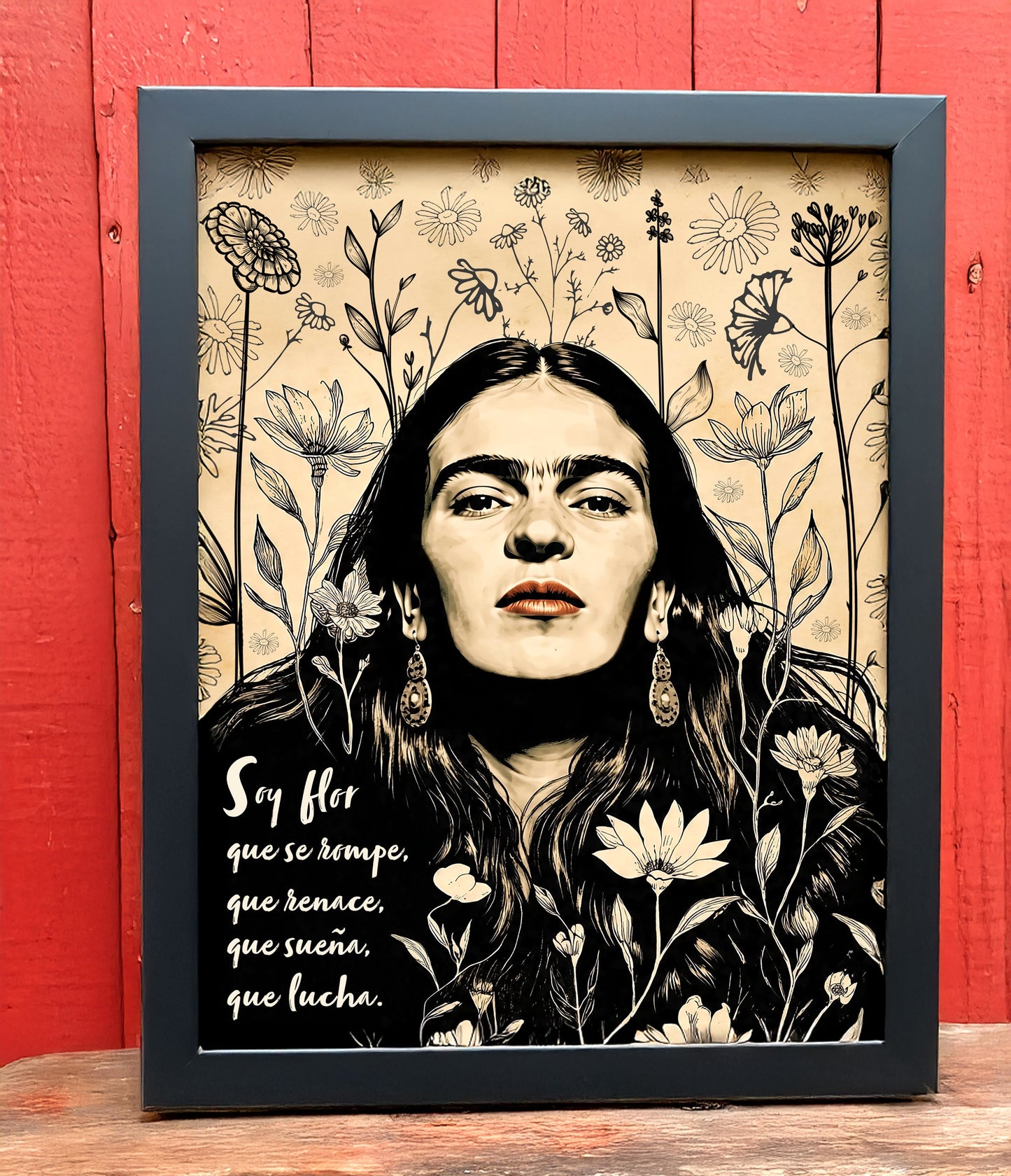 Feminist Frida‑Inspired Fine Art Print - Poster