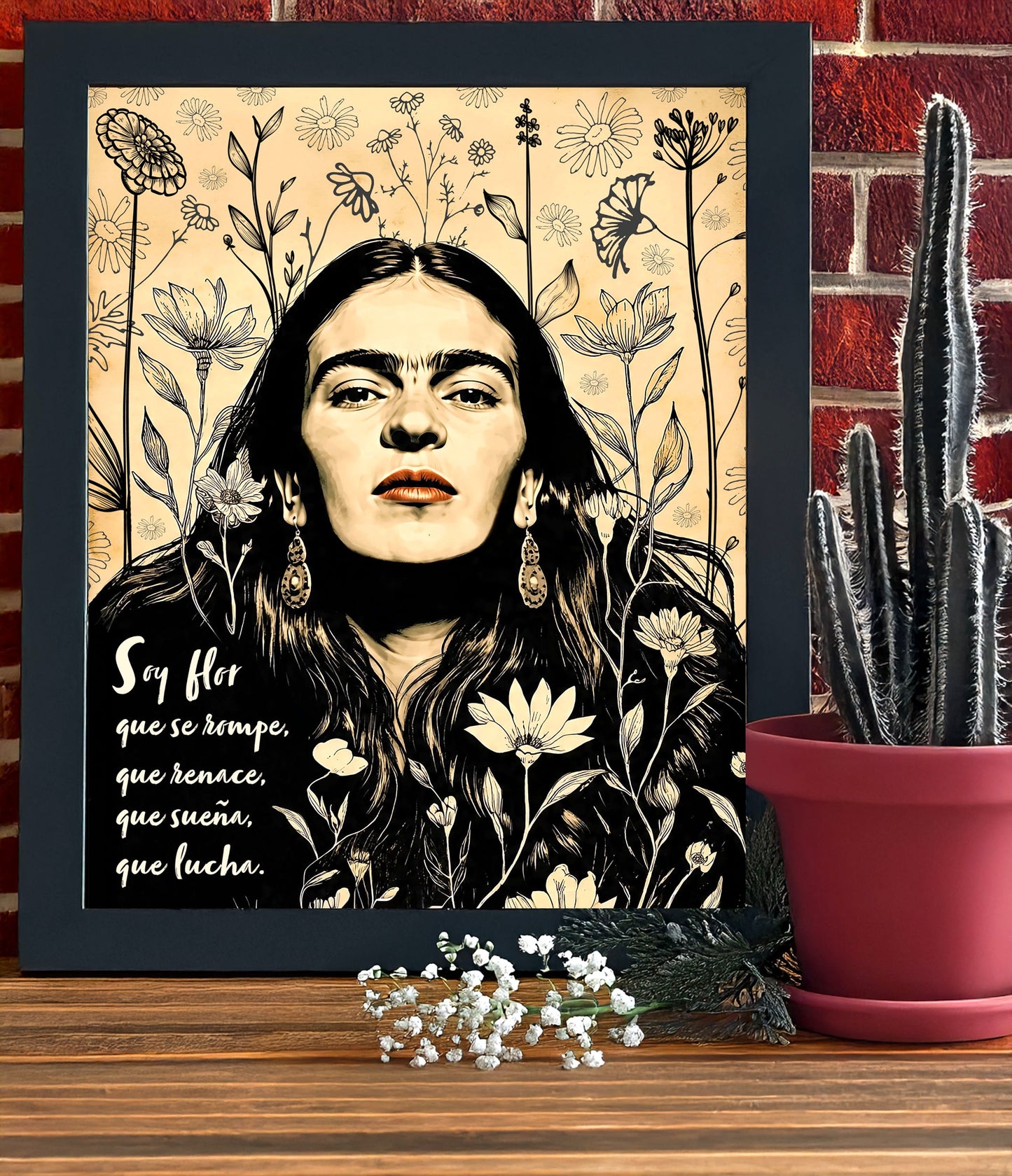 Feminist Frida‑Inspired Fine Art Print - Poster