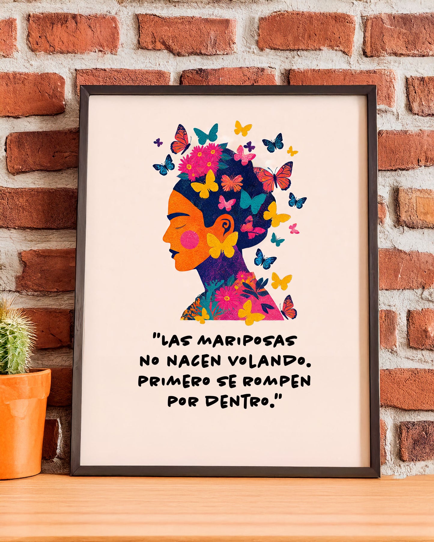 Frida Kahlo Butterfly Wall Art Print