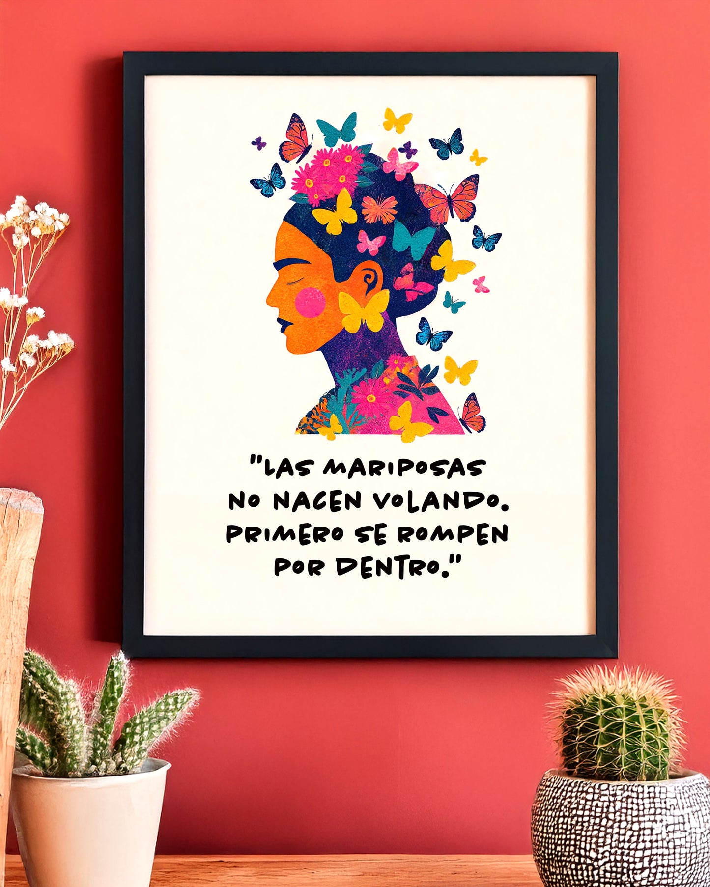 Frida Kahlo Butterfly Wall Art Print