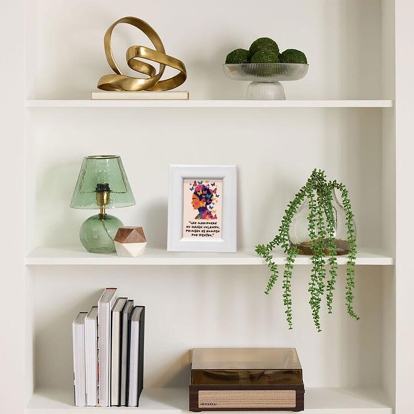 Mini Framed Butterfly Inspirational Art Print