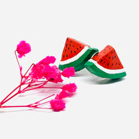 Watermelon Clay Earrings
