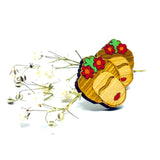 Frida Earrings: Bamboo Frida Kahlo Stud Wooden Earrings by Fridamaniacs. Hand painted and Handmade Mexican Jewelry for Girls. Cute and original birthday gift idea.